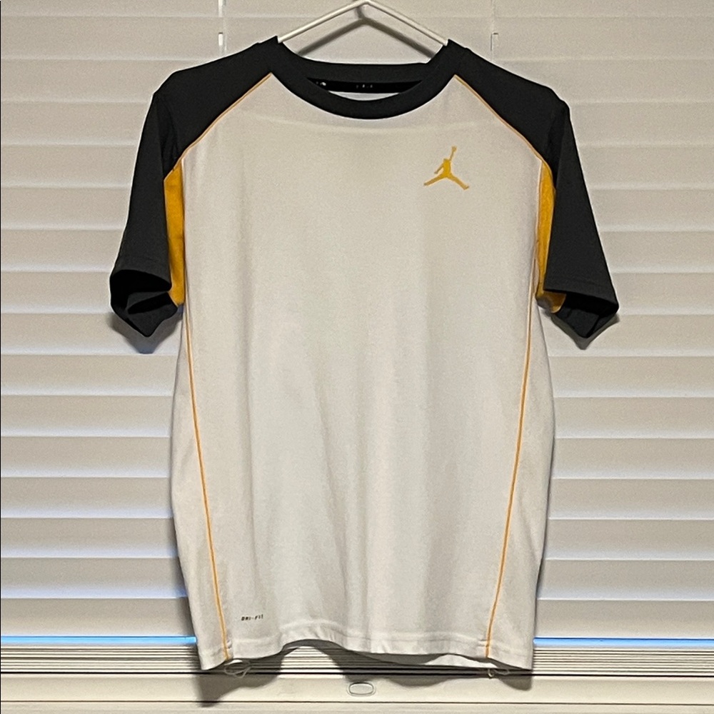 Jordan White, Black, and Gold Men's Tee